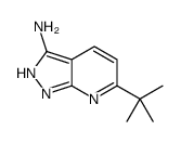 6-tert-butyl-2H-pyrazolo[3,4-b]pyridin-3-amine结构式