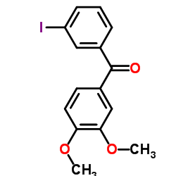 (3,4-Dimethoxyphenyl)(3-iodophenyl)methanone结构式