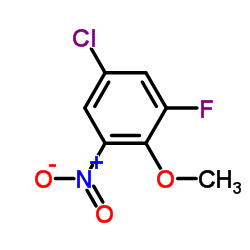 5-Chloro-1-fluoro-2-methoxy-3-nitrobenzene Structure