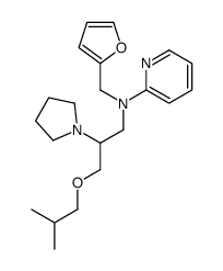 N-(furan-2-ylmethyl)-N-[3-(2-methylpropoxy)-2-pyrrolidin-1-ylpropyl]pyridin-2-amine结构式