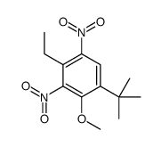 1-tert-butyl-4-ethyl-2-methoxy-3,5-dinitrobenzene结构式