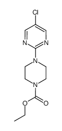 4-(5-chloro-pyrimidin-2-yl)-piperazine-1-carboxylic acid ethyl ester结构式