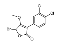 5-Bromo-3-(3,4-dichloro-phenyl)-4-methoxy-5H-furan-2-one Structure