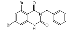 3-benzyl-5,7-dibromo-1H-quinazoline-2,4-dione Structure