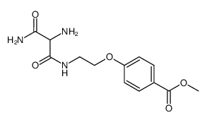 methyl 4-[2-(2-amino-2-carbamoylethanoyl)aminoethoxy]benzoate Structure