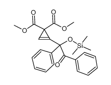 dimethyl 1-(1-trimethylsiloxy-2-oxo-1,2-diphenylethyl)cyclopropene-3,3-dicarboxylate结构式