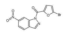 1-(5-bromo-furan-2-carbonyl)-6-nitro-1H-indazole Structure