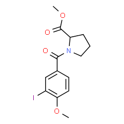 Methyl 1-(3-iodo-4-methoxybenzoyl)prolinate structure