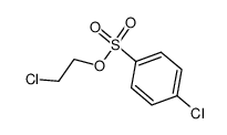 4-chloro-benzenesulfonic acid-(2-chloro-ethyl ester)结构式