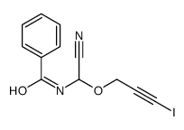 N-[cyano(3-iodoprop-2-ynoxy)methyl]benzamide Structure