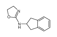 N-(2,3-dihydro-1H-inden-2-yl)-4,5-dihydro-1,3-oxazol-2-amine结构式