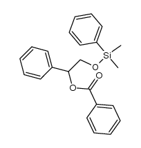 1-Phenyl-1,2-ethanediol 1-O-benzoyl ester 2-dimethylphenylsilyl ether Structure