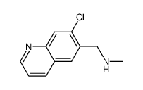 1-(7-chloro-6-quinolinyl)-N-methylmethanamine结构式