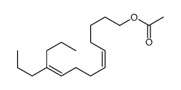 [(5E)-10-propyltrideca-5,9-dienyl] acetate结构式