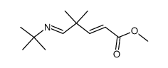 methyl (E)-5-(t-butylamino)-4,4-dimethyl-2-pentenoate Structure