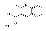 2-Methylquinoline-3-carboxylic acid hydrochloride structure