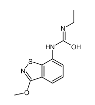 1-ethyl-3-(3-methoxy-1,2-benzothiazol-7-yl)urea结构式