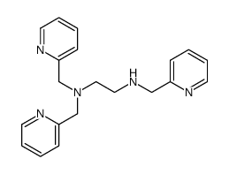 N,N',N'-tris(pyridin-2-ylmethyl)ethane-1,2-diamine Structure