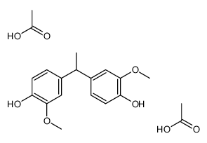acetic acid,4-[1-(4-hydroxy-3-methoxyphenyl)ethyl]-2-methoxyphenol Structure