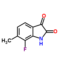 7-Fluoro-6-methyl-1H-indole-2,3-dione structure