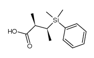 (2R,3S)-3-(dimethyl(phenyl)silyl)-2-methylbutanoic acid结构式