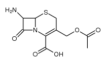 3-acetyloxymethyl-7-amino-8-oxo-5-thia-1-azabicyclo[4.2.0]oct-2-ene-2-carboxylic acid Structure