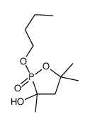 2-butoxy-3,5,5-trimethyl-2-oxo-1,2λ5-oxaphospholan-3-ol结构式