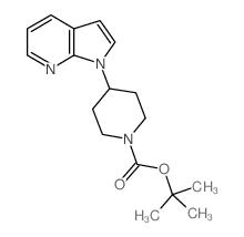 4-吡咯并[2,3-b]吡啶-1-基哌啶-1-羧酸叔丁酯结构式