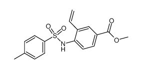 4-(toluene-4-sulfonylamino)-3-vinyl-benzoic acid methyl ester结构式