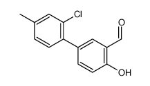 5-(2-chloro-4-methylphenyl)-2-hydroxybenzaldehyde Structure