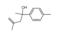 4-methyl-2-(p-tolyl)pent-4-en-2-ol结构式