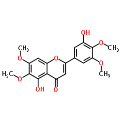 5,3'-Dihydroxy-6,7,4',5'-tetramethoxyflavone Structure