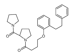 4-[2-(2-phenylethyl)phenoxy]-1-[(2S)-2-(pyrrolidine-1-carbonyl)pyrrolidin-1-yl]butan-1-one结构式