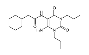 Cyclohexaneacetamide,N-(6-amino-1,2,3,4-tetrahydro-2,4-dioxo-1,3-dipropyl-5-pyrimidinyl)- Structure