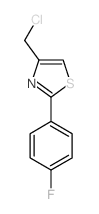 4-(chloromethyl)-2-(4-fluorophenyl)-1,3-thiazole(SALTDATA: FREE) Structure