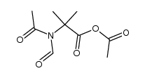 N-Formyl-N-acetyl-α-methylalanin-essigsaeure-anhydrid结构式