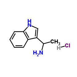 1-(1H-Indol-3-yl)ethanamine hydrochloride (1:1)结构式