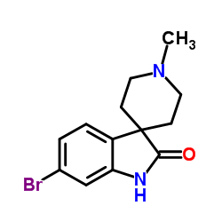 6-bromo-1'-methylspiro[indoline-3,4'-piperidin]-2-one结构式