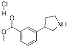 METHYL 3-(PYRROLIDIN-3-YL)BENZOATE HYDROCHLORIDE结构式