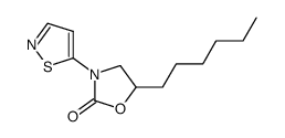 5-hexyl-3-isothiazol-5-yl-1,3-oxazolidin-2-one Structure