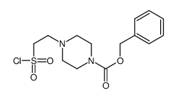 benzyl 4-(2-chlorosulfonylethyl)piperazine-1-carboxylate Structure