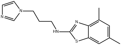 N-[3-(1H-Imidazol-1-yl)propyl]-4,6-dimethyl-1,3-benzothiazol-2-amine structure