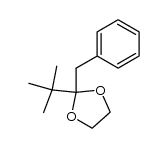 2-benzyl-2-(tert-butyl)-1,3-dioxolane结构式