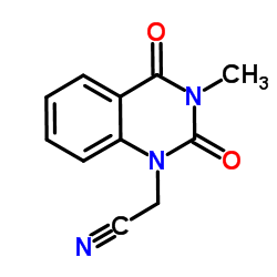 (3-Methyl-2,4-dioxo-3,4-dihydro-1(2H)-quinazolinyl)acetonitrile结构式