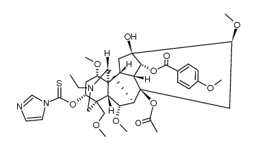 3-O-(imidazolylthiocarbonyl)-yunaconitine Structure