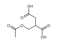 2-(acetoxymethyl)succinic acid结构式