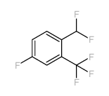 1-(Difluoromethyl)-4-fluoro-2-(trifluoromethyl) benzene Structure