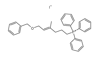 (E)-(6-benzyloxy-4-methyl-4-hexenyl)triphenylphosphonium iodide Structure