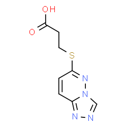 3-([1,2,4]Triazolo[4,3-b]pyridazin-6-ylthio)propanoic acid Structure