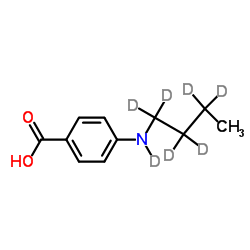 4-(Butylamino)benzoic acid-d7结构式